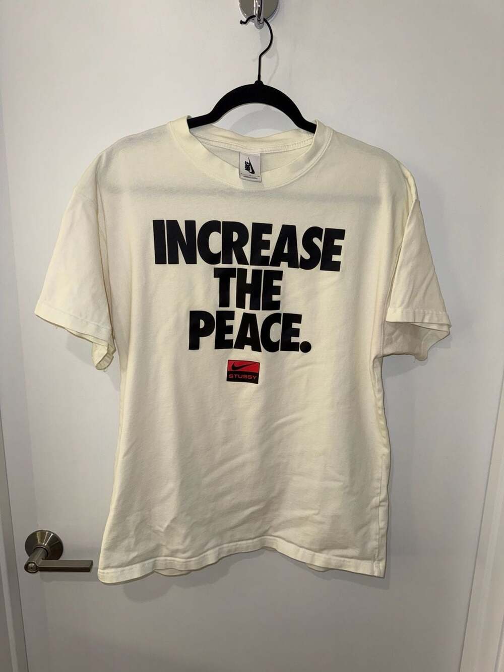 Nike x Stüssy Increase the Peace T-Shirt Sail Size M
